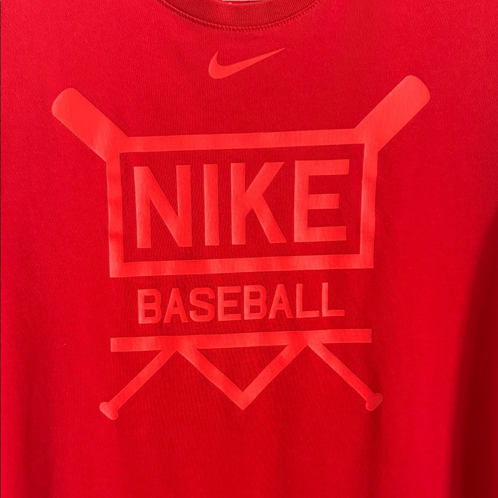 Nike Red Dri-FIT Baseball Tee - Picture 5 of 8